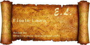 Eisele Laura névjegykártya
