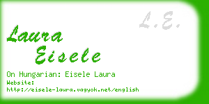 laura eisele business card